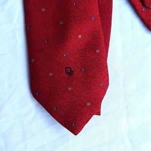Christian Dior red tie